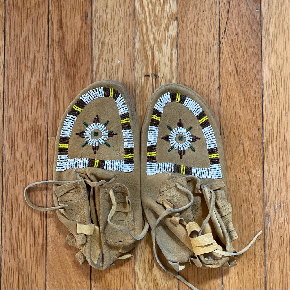 Hand Beaded Moccasins